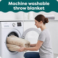 Furhaven Waterproof Throw Blanket for Dogs & Indoor Cats, Washable - Shaggy Plush Calming Long Faux Fur & Velvet Dog Blanket - Mist Gray, XL