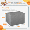 Seiyierr Dog Crate Cover - Kennel Covers Fit for 30 Inch Dogs Crate, Double Door Polyester for Wire Puppy Cage Indoor Ou