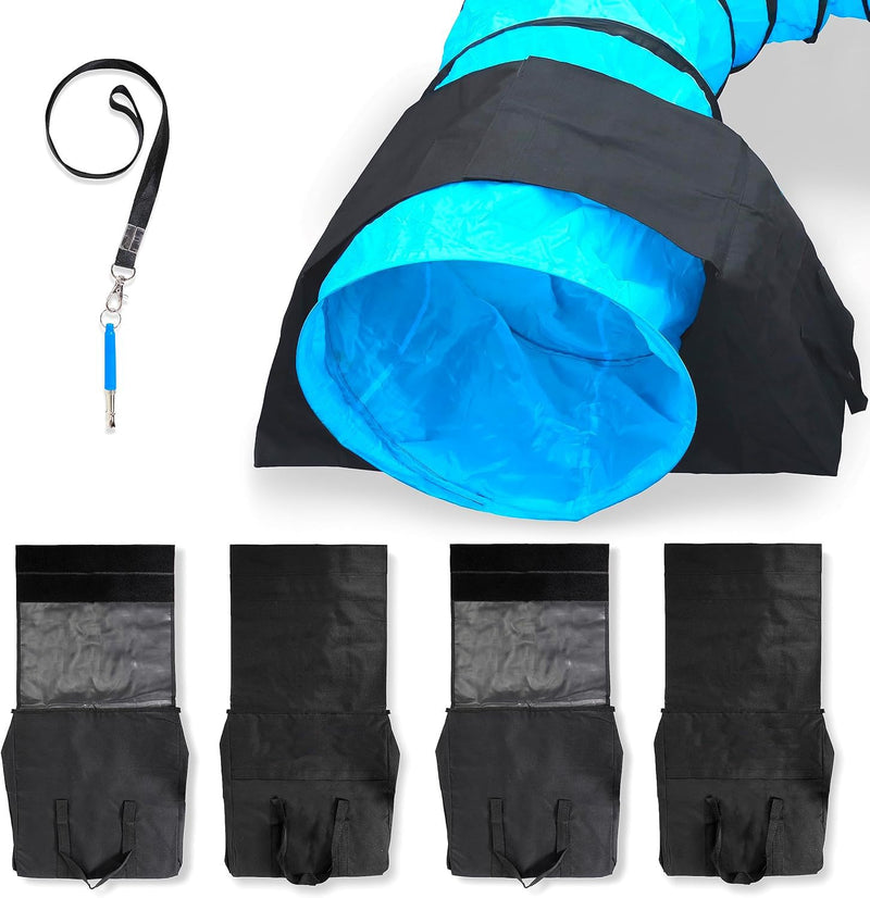 IRSTBL Dog Agility Tunnel Saddlebags – Set of 2 Waterproof Sandbag Weights for 18–24