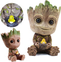 TEEMO Aquarium Groot Air Bubbler Decorations, Air Bubbler Resin Brown Decorations for Fish Tank.