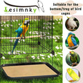 Bird Cage Liner 50-Pack 17” x 11” Gravel Paper Cuttable Pet Sandpaper Special for Bird Cage in Sea Sand, Easy Clean Pet 