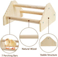 YLSURNY Baby Chicken Perch Strong Pine Wooden Chick Jungle Gym Roosting Bar, New-gen Durable Chicken Perch Toys for Coop and Brooder 7.9 X 6.9 X 4.14’’ Chicken Perch(Can be Used for Baby Turkeys)