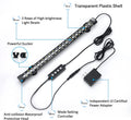 hygger 24/7 Mode Submersible Aquarium LED Light, Full Spectrum Hidden Fish Tank Light with 3 Rows Beads 7 Colors Auto On