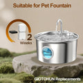 GIOTOHUN Cat Water Fountain Filter Replacement: 16 Cat Fountain Filter