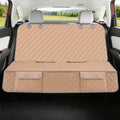 Bark Lover Dog Car Seat Cover for Back Seat Waterproof Backseat Protector, Nonslip Rear Seat Cover for Kids,Universal Size Fits Cars Trucks SUVs (Beige)