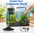 10 Gallon Fish Tank Set Glass Aquarium Kit Starter Set