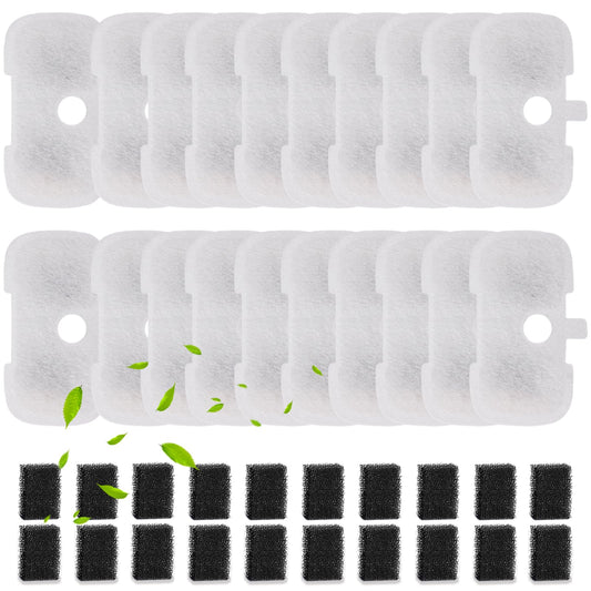 SORON 20 Packs Filter Replacement Compatible with PETLIBRO Cat Water Fountain PLWF005/PLWF105/PLWF115/PLWF106/PLWF116/PLWF305, Upgrade Replacement Filters Fit Pet libro Water Fountain, Easy to Install