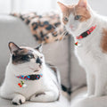 7 Pack Breakaway Cat Collars with Bells & Fruit Pendants,Safety Kitten Collar,Adjustable,Ideal for Girl Cats Boy Male Cats Pet Supplies,Accessories,Gifts