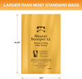 Neater Pets Neater Scooper XL Size Extra-Capacity Waste Bags, Refill Bags for Neater Scooper XL Cat Litter Scoop, Lavender Scent (12 Rolls, 180 Count)