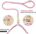 Double Dog Leash – Tangle-Free Dual Leash with 360° Swivel, Shock Absorbing Bungee, Reflective Stitching & Hand-Braided 