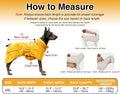 Skmeditec Dog Raincoat with Hood, Waterproof Puppy Rain Coat, Windproof Breathable Jacket with Mesh Lining, Outdoor Hiki