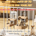 2-Pack Cage-Style Large Capacity Hanging Automatic Pet Feeder & Water Dispenser 50oz/1500ml,for Cages 0.98" Max Inner,1.