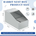 1 Pcs Galvanized Metal Rabbit Nesting Box, 14.5 * 8.5 * 8 Inch
