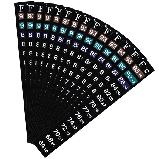 BBTO 20 Pcs Aquarium Thermometer Sticker Temperature Strip for Fish Tank