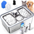 Kastty 17L/4.5 Gal Stainless Steel Dog Water Fountain for Large Dog,FS85