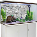 48x24 inches White Stone Aquarium Backdrop Rocky Fish Tank Background Vinyl
