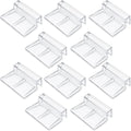 10 Pack Aquarium Lid Plastic Backstrip 6.3mm Aquarium Cover Bracket Rimless Fish Tank Glass Cover top Support Acrylic an