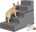 Dog Stairs for Large Dog, 22.5" H, 5-Step Pet Steps for High Bed Couch Sofa and Chair, Non-Slip Pet Ramp for Injured & S