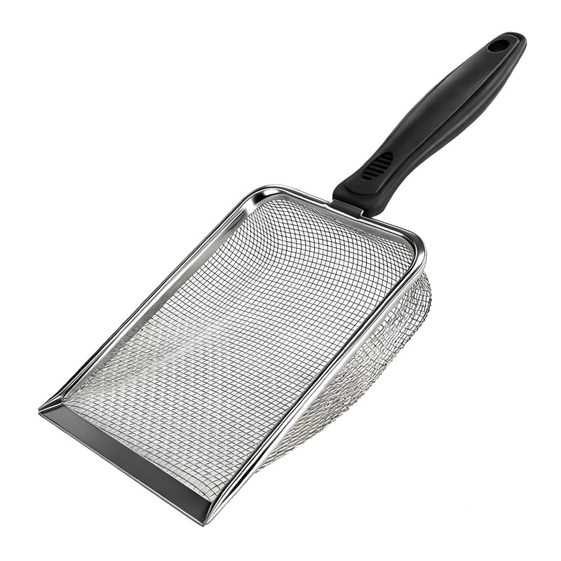 PANDAAR Cat Litter Scoop,Kitty Litter Scoop with Stainless Steel Mesh, 2.8mm Hole Scoop for Cat Litter,Chicken Coop Sand, Beach Sand