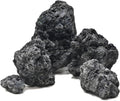 Black Lava Rock 5lb Natural Volcanic Stone for Fish Tank,3 Pcs 4-6 in