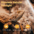 LUCKY HERP T8 15W UVB 10.0 Reptile Light, 18inch UVA UVB Reptile Light Bulb 2 Pack, Fluorescent Lamp for Reptiles Amphib