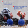 Air Stone Bar Bubble Diffuser Set, Ball-Shape Fish Tank Air Bubble Air Stone Bar Hydroponics Oxygen Diffuser, for Aquari