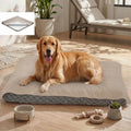 MontVoo Washable Dog Bed Cover, Absorbent Quick Dry Pet Bed Sheet, Easy Hair Removal Couch Covers for Dogs/Cats, 24x35 Inches, Waterproof PU Backing Dog Bed Mat for Car Seat, Crate, Cover Only, Beige
