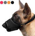 HEELE Dog Muzzle,Soft Nylon Muzzle Anti Biting Barking Chewing,Air Mesh Breathable Drinkable Adjustable Loop Pets Muzzle