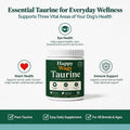 for Dogs in a Tube, Happy Wags Taurine Powder Supplement, Pure Taurine Amino Acid for Dogs Heart, Eye & Immune Support, 