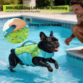 BRKURLEG Dog Life Jacket, Dog Life Vest for Swimming & Boating with High Buoyancy & Rescue Handle for Small Medium Large