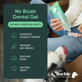Barkle No-Brush Dog Teeth Cleaning Gel, Vet-Reviewed Mint Dental Care Kit