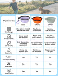 AONKEY 2 Pack Collapsible Dog Bowls with Bottle Carrier(Small 15oz)