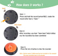 FINEST+ Voice Recording Button for Communication Pet Training Buzzer,30 Second Record&Playback Dog Toy,Voice Recording Clicker for Cat,Puppy,Pet Trainin,Funny Gift for Study Office Home 8Pcs