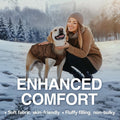 VIVAGLORY Dog Winter Coat Softjoy Warm Dog Jacket, S, Coffee