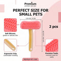 Bunny Brush For Rabbits Small Animal Grooming Soft Silicone Deshedder