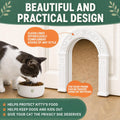 XL Cat Door for Interior Doors Easy to Install in Minutes, No-Flap, White