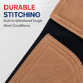Equine Care Beige Leather Farrier Apron Chaps, Canvas, Back Support, 29in