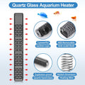 HiTauing Aquarium Heater, Upgraded 300W/500W Fish Tank Heater with Intelligent Leaving Water Automatically Stop Heating 
