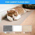 THAMIAO Carpet Protector for cat Dog Anti Scratch Under Door Cat Scratch Protector Mat from Scratching Easy to Cut Non Slip Plastic Carpet Scratch Stopper Cat Scratch Guard Carpet 3.6FT(Clear, 1pcs)