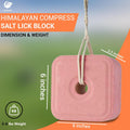 Pack of 4 Compressed 7-8 Lbs Himalayan Salt Licks for Horse Deer