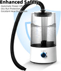 4L Reptile Humidifier Fogger, Cool Mist Humidifier for Plants, Grow Tent Terrarium Humidifier with Extended Hose, Adjust