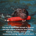 Horolas Dog Float Toy, Retriever Training Dummy, Floating Dog Toys for Water Fetch, Lightweight for Float on The Water Pool Fetch Rope, Interactive Pool Toy for Small to Large Dogs