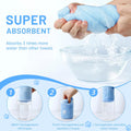 DuckSky 5Pcs 29.5 x 13.77'' Cat Towels Microfiber Pack Bulk, Quick Drying Absorbent Pet Puppy Towels for Pet Kitten Groo