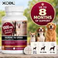 XCEL Taurine for Dogs 1000 mg Supplement with L-Carnitine, Quarter Scored Tablets (250 mg Split), Up to 240 Servings, Su