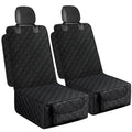 Smatto Dog Car Seat Cover, 2 Pack Waterproof Pet Front Seat Car Cover, Full Protection Dog Seat Protector with Side Flaps, Universal Size for Cars, Trucks, SUVs