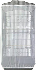 ZARSIO Birdcages Mesh Net Skirt Cover Reusable Stretchy Bird Cage Seed Catcher (31 x 67 inch)