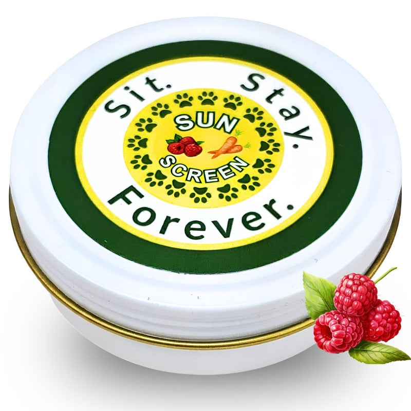 Sit Stay Forever Organic Sunscreen for Dogs and Cats, Dog Sunscreen, Dog Beach Essentials, Pet Sunscreen Cream for Dogs, Zinc Free, Dog Sun Protection, Dog Sunblock, Cat Sunscreen Made in USA, 2 oz