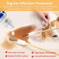 300 PCS 6 Inch Long Cotton Swabs in Box - Professional Large Cotton Swabs with Bamboo Handle - Double Sided Dog Ear Swab