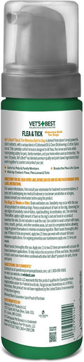 Vet’s Best Waterless Flea and Tick Dog Bath – Natural Flea & Tick Prevention – Dog Dry Shampoo Spray with Essential Oils – Kills Pests on Contact – Made in USA – 8 oz