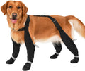 LUCKYPAW Dog Suspender Boots for Large Dogs Waterproof Dog Boots Anti Lost